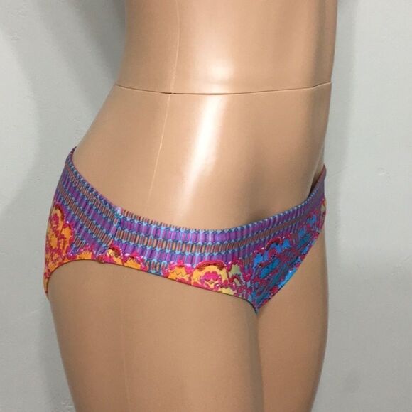 Nanette Lepore blue and pink bikini bottoms. NWT - Picture 2 of 6